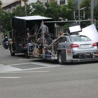 George Clooney on the set of a Mercedes Benz E300 L advert photos | Picture 78306